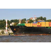 5591 Containerladung Frachtschiff BELLAVIA vor dem Suellberg Blankenese | Schiffsbilder Hamburger Hafen - Schiffsverkehr Elbe